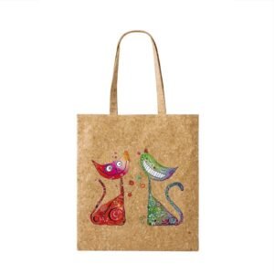 Cork Tote Bag - Cat